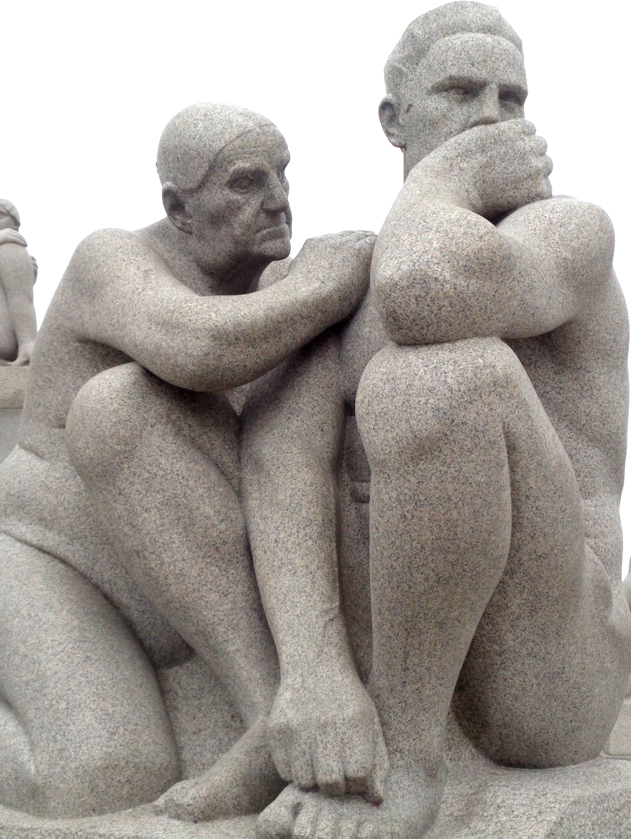 A.A. Escultura en piedra. Vigeland. Fotografía. Parque de las esculturas. Noruega.